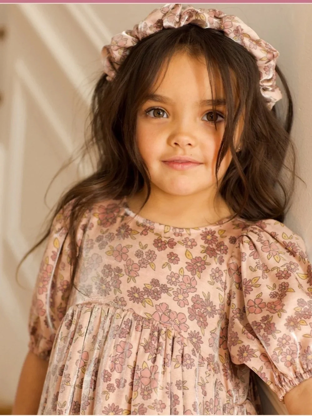 NWOT Noralee Girls Luna Dress — Harvest Fleur | Rose Fall Dress